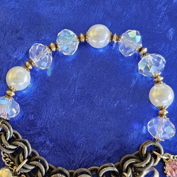 🐼🎄 Betsey ROYAL ENGAGEMENT Panda🎄🐼Charm Bracelet. 7" 🎉🎈GREAT GIFT 🎉🎈 - Picture 8 of 11